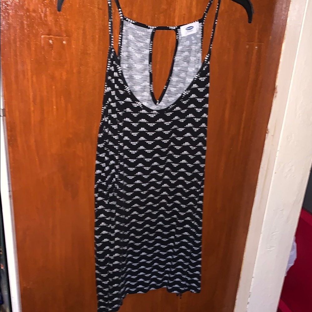 Old Navy Black and White Tank Top